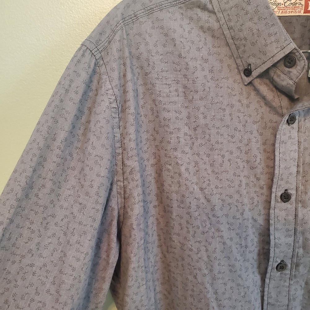 Sovereign Code Mens Button Front Shirt Large - Picture 4 of 5